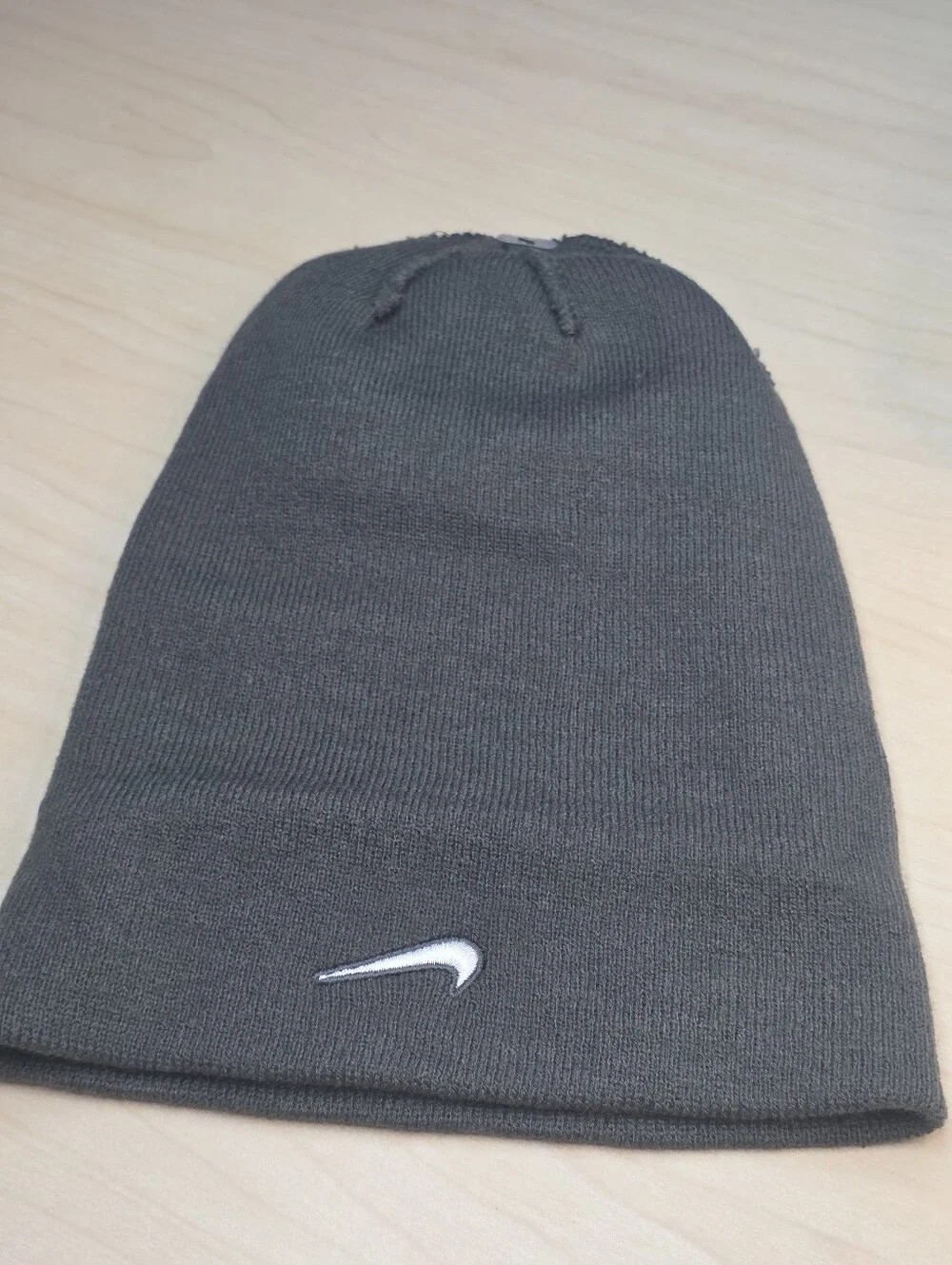 NWT Nike x Vivint.Solar Knit Beanie / Winter Hat - Cool Gray (Unisex One Size)